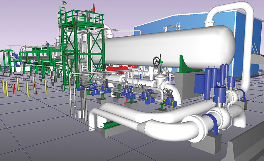 Scan to model - Refinery model